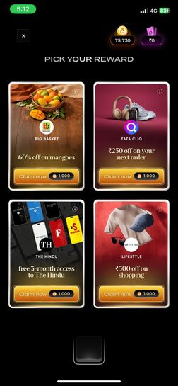 Cred x CC Bill Reward for Today | Level 1 Reward | 250 off Tata Cliq Coupon | 60% of BB Mangoes