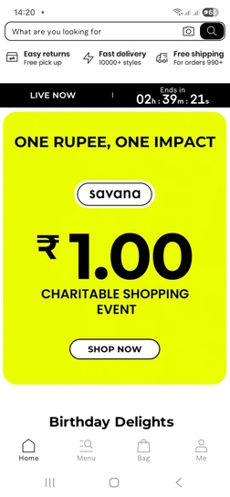 SAVANA ₹1 DEAL LIVE NOW