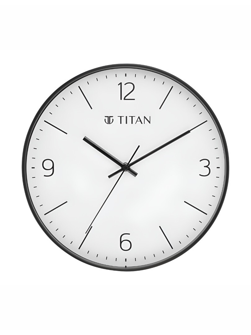 Buy Titan Black & White Contemporary Analogue Round Shaped Wall Clock - Clocks for Unisex 30766364 | Myntra