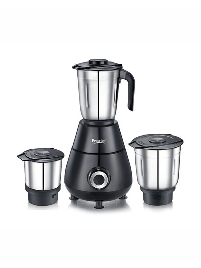 Prestige Apex Black Stainless Steel Super Efficient Blades 3 Jars Wet And Dry Grinder (500W)