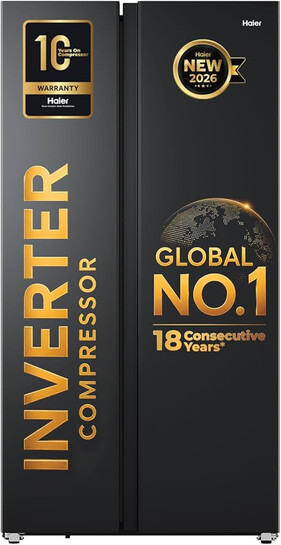 Haier 540 L 3 Star Frost Free Inverter Side by Side Refrigerator (2026 Model)