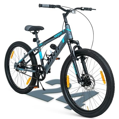 VESCO 24 T Drift Cycle for Big Kids MTB Mountain Bike (Grey)