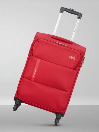 VIP Small Cabin Suitcase (57.5 cm) 4 Wheels - Widget 58 - Softbody Trolley Bag - Red