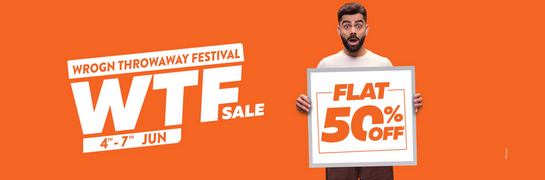 Wrogn - WTF Sale Everything At 599 & 999 & Flat 50% off