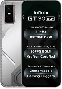 Infinix GT 30 5G+ Blade White 128 (Blade White, 128 GB) (8 GB RAM...more