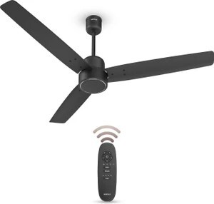 HAVELLS FAB|Remote Controlled|Low Noise|Upto 65% Energy Saving|Reverse Mode 1200 mm Ceiling Fan (5 Star | Midnnight | Pack of 1)