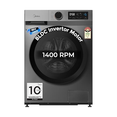 Midea 7 Kg 5 Star Fully Automatic Front Load Washing Machine (Titanium Grey)