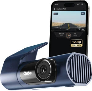 Qubo Smart Dashcam Pro X-Blue1080pSuper Wide AngleEmergency Recor...more [Location Specific] 