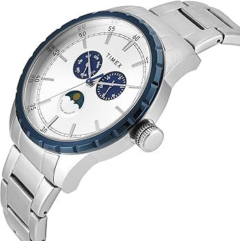 TIMEX Silver-Tone Round Dial Analog Men's Watch - TWEG28505
