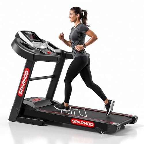 Sparnod Fitness STH-1200 Motorized Treadmill for Home