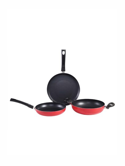 Buy Wonderchef Venice Red & Black 3 Piece Cookware Set - Cookware Set for Unisex 29875078 | Myntra
