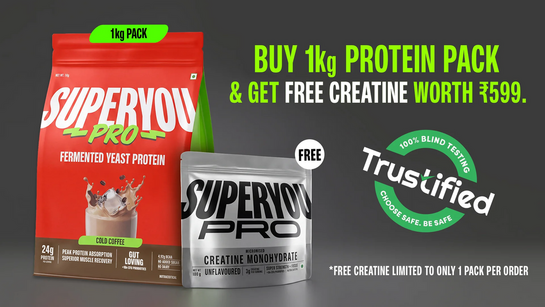Superyou - BUY 1kg PROTEIN PACK & GET FREE CREATINE WORTH 599.