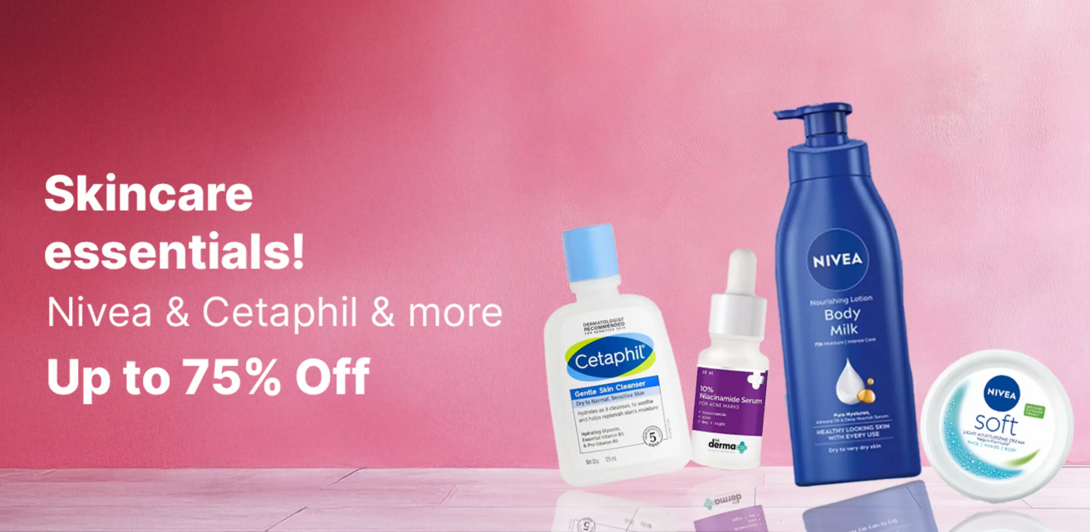 Up To 75% Off on Skincare Essential (Nivea, Cetaphil & More)