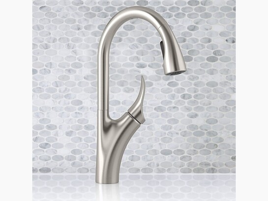 Kohler Emile 26448IN-4-VS Metal Pull-Down Sprayer Kitchen Faucet