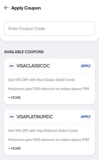 Swiggy Instamart 10% off upto 100