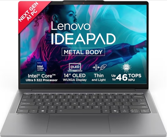 Lenovo IdeaPad Slim 5 Next-Gen AI PC Intel Core Ultra 5 322 (16GB RAM/512GB SSD/14)