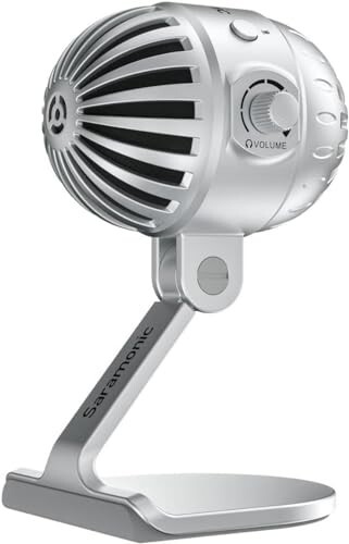 Saramonic SmartMic MTV550 Desktop USB Studio Mic for Computers Laptop Android Samrtphone Plug Play Condenser Mic for Live Streaming Game Video Recording