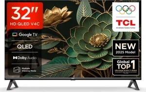 TCL V4C 80.04 cm (32 inch) QLED HD Ready Smart Google TV | Slim Design (32V4C)