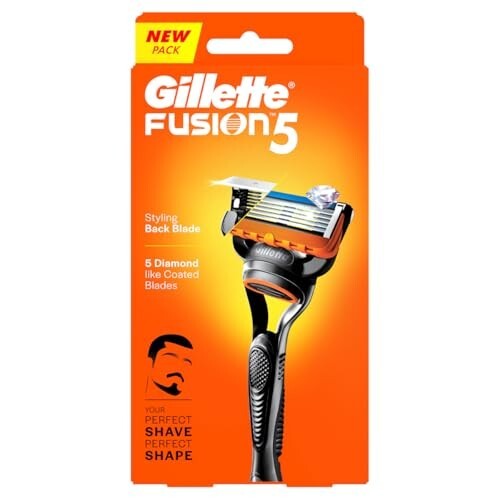 Gillette Fusion 5, Shaving Razor For Men | With Beard Shaping Back Blade