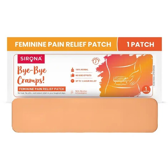 Zepto : Sirona Menstrual Pain Relief Patch Pack of 1