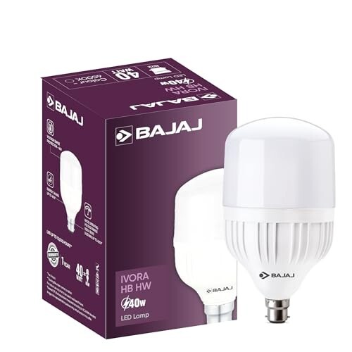 Bajaj Ivora HB HW LED Lamp 40W CDL B22 | Energy Efficient 