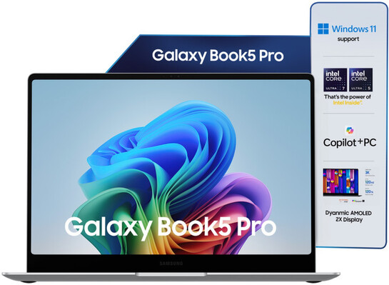 Samsung Galaxy Book5 Pro AI PC Full Metal Chasis Intel Core Ultra 5 226V Laptop (14 Inch)
