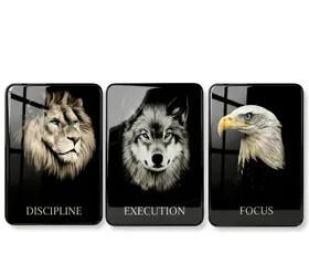 Polymer Wall Photo Frame (Black, 3 Photo(s), Motivational Wall Frames - Discipline, Execution, Focus Rectangular Photo Frame.