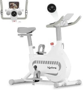 Lifelong Fit Pro Spin Bike | 8Kg Flywheel | Adjustable Resistance | Heart Rate Sensor
