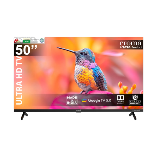 Croma 127cm (50 inch) 4K Ultra HD LED Smart Google TV 5.0 with Dolby Audio