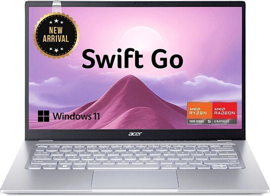 Acer Swift Go 14 AMD Ryzen 5 7430U (16 GB/512 GB SSD) Thin and Light Laptop