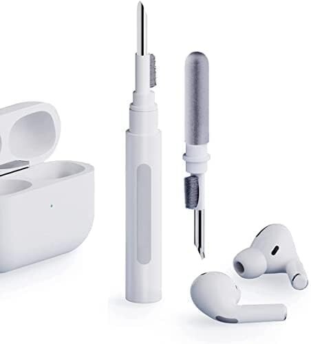 MOQ -3 Inefable Cleaning Pen for Airpods, 4-in-1 Soft Brush Cleaning kit for Earpods, Multifunctional Bluetooth Earbuds Cleaning Pen for AirPods Pro,Electronics Cleaner Tools Kit - (Pack of 1, White)