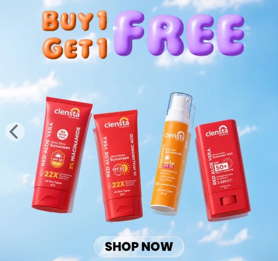 Clensta Sunscreen Sale – Flat 50% OFF + B1G1 FREE