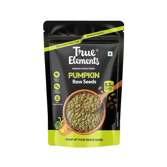 True Elements Pumpkin Seeds 1kg - Immunity Booster Seeds for Eating