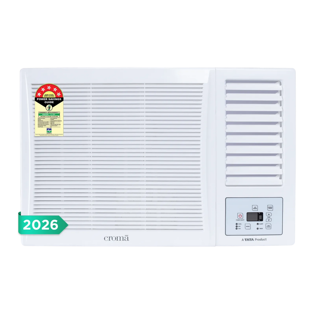 Croma 1.5 Ton 5 Star Inverter Window AC (2026 Model, Copper Condenser, Dust Filter)