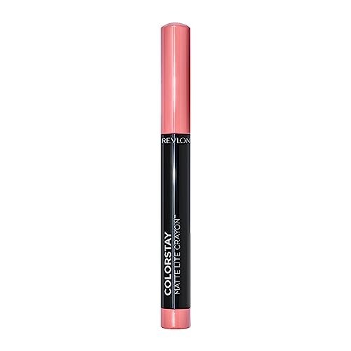 REVLON Colorstay Matte Lite Crayon Lipstick,Water-Resistant Non-Drying Lipcolor Tread Lightly - (001)