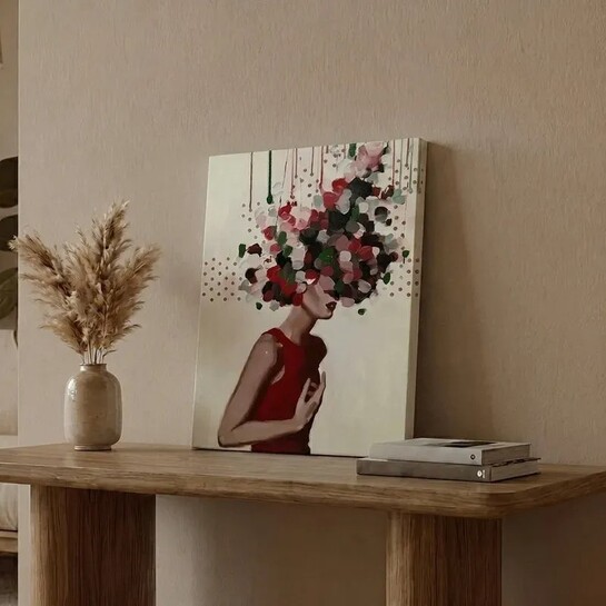 In Her Thoughts Canvas Wall Painting Canvas