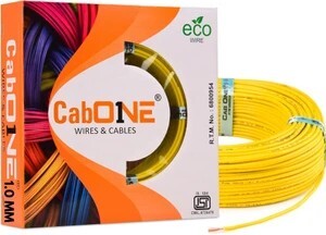 CabOne Copper 1.0 sqmm 90 MTR FR PVC Multi Strand Electric House single Copper 