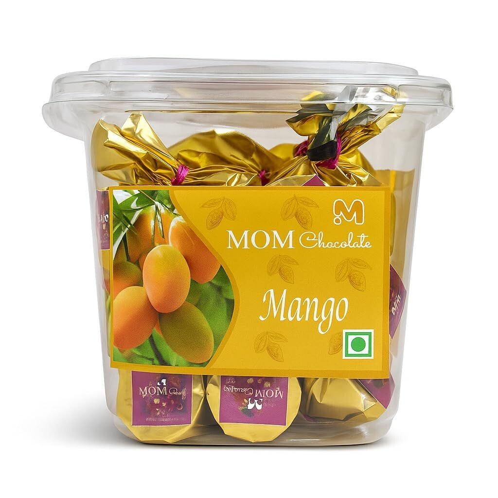 MOM CHOCOLATE Luxury Mango Chocolate Box Premium Mango-Flavored Chocolates