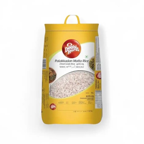 Zepto : Double Horse Palakkadan Matta Rice 5 kg (Location Specific)