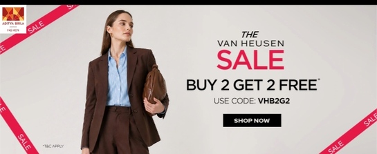 Van Heusen Women's Sale | Buy 2 Get 2 Free