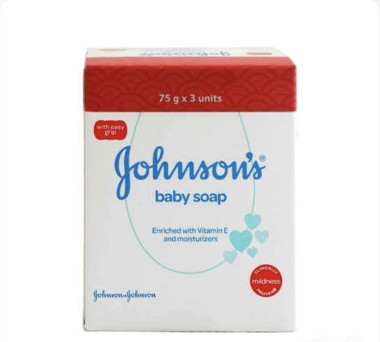 Johnson's Baby Soap 75 g (Pack of 3)