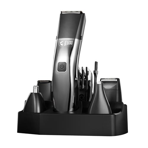 Beardo Chrome Beast Multipurpose Full Body Groomer Trimmer Set For Men | 40 Length Settings | 8 attachments 