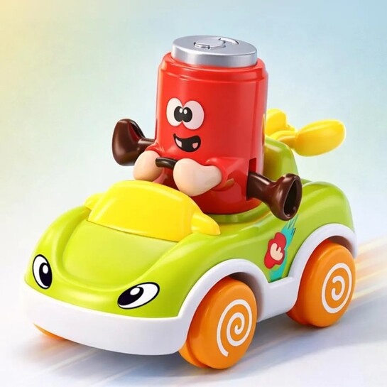 Storio Foodie Toy Car - Mr Coca | Friction Powered Vehicle for 1–3 Year Old Boys & Girls |