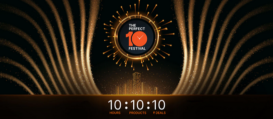 crossbeats - The Perfect 10 festival - Get 10% discount | Get ₹10 Product order above 2999 on checkout