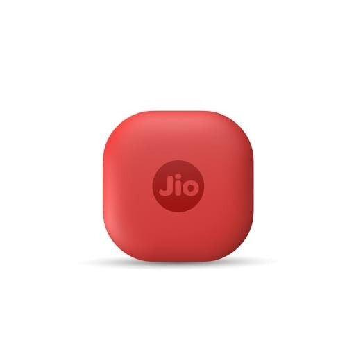 JioTag Air for iPhone | Smart Tracker for Keys, Bags & More (Red)