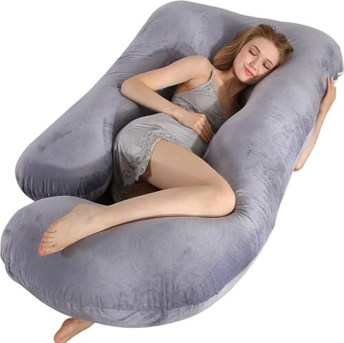 U-Shaped Pregnancy Pillow | Full Body Maternity Support for Better Sleep