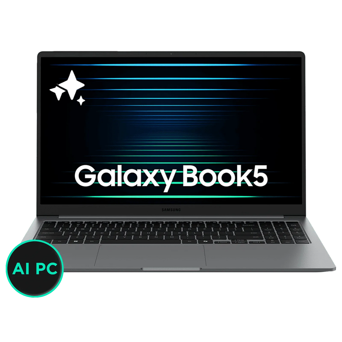 SAMSUNG Galaxy Book5 Intel Core Ultra 5 Thin & Light Laptop (16GB, 512GB SSD, Windows 11 Home, 15.6 inch Full HD IPS Display)