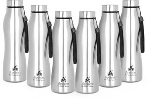 Apeiron Vectra SS Bottle Pack Of 6 1000 ml Steel Bottle (Pack of 6, Silver)