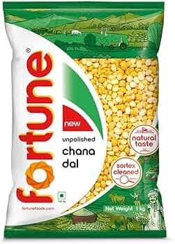 Fortune Chana dal, 1 kg, Unpolished and Sortex cleaned