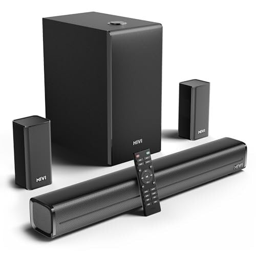 Mivi Nex 450 Soundbar [New Launch], 450W 5.1 Channel System with 3 in-Built Speakers